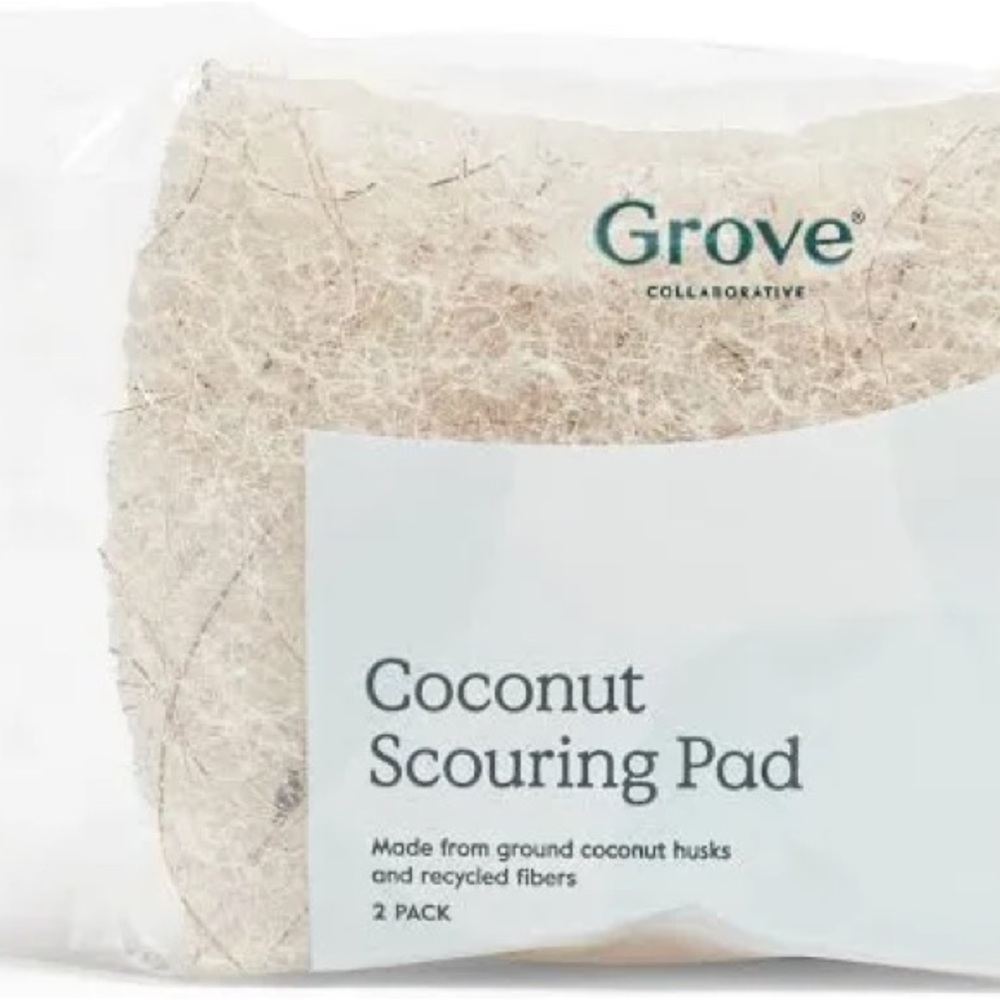 Groove Natural Coconut Scrub Pad 2 Pack